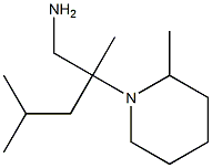 2,4-dimethyl-2-(2-methylpiperidin-1-yl)pentan-1-amine Structure