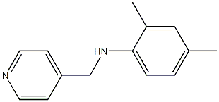 2,4-dimethyl-N-(pyridin-4-ylmethyl)aniline Structure