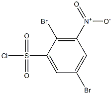 2,5-dibromo-3-nitrobenzenesulfonyl chloride Structure
