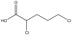 2,5-dichloropentanoic acid Structure
