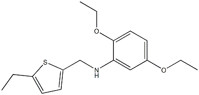 2,5-diethoxy-N-[(5-ethylthiophen-2-yl)methyl]aniline Structure