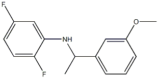 2,5-difluoro-N-[1-(3-methoxyphenyl)ethyl]aniline Structure