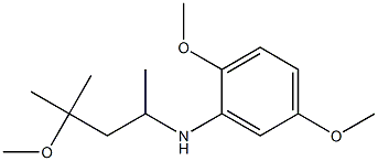 2,5-dimethoxy-N-(4-methoxy-4-methylpentan-2-yl)aniline Structure