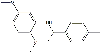 2,5-dimethoxy-N-[1-(4-methylphenyl)ethyl]aniline Structure