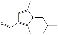 2,5-dimethyl-1-(2-methylpropyl)-1H-pyrrole-3-carbaldehyde 구조식 이미지