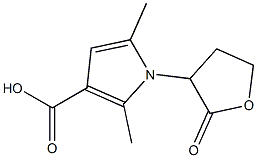 2,5-dimethyl-1-(2-oxooxolan-3-yl)-1H-pyrrole-3-carboxylic acid Structure