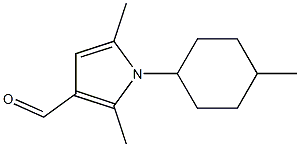 2,5-dimethyl-1-(4-methylcyclohexyl)-1H-pyrrole-3-carbaldehyde 구조식 이미지