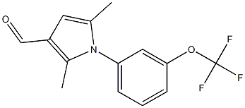 2,5-dimethyl-1-[3-(trifluoromethoxy)phenyl]-1H-pyrrole-3-carbaldehyde 구조식 이미지