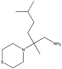 2,5-dimethyl-2-(thiomorpholin-4-yl)hexan-1-amine Structure