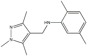 2,5-dimethyl-N-[(1,3,5-trimethyl-1H-pyrazol-4-yl)methyl]aniline Structure