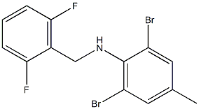 2,6-dibromo-N-[(2,6-difluorophenyl)methyl]-4-methylaniline 구조식 이미지