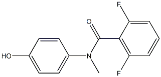 2,6-difluoro-N-(4-hydroxyphenyl)-N-methylbenzamide Structure
