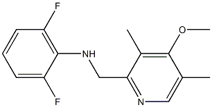 2,6-difluoro-N-[(4-methoxy-3,5-dimethylpyridin-2-yl)methyl]aniline 구조식 이미지