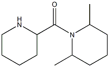 2,6-dimethyl-1-(piperidin-2-ylcarbonyl)piperidine Structure