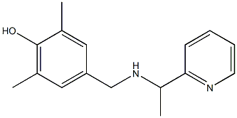 2,6-dimethyl-4-({[1-(pyridin-2-yl)ethyl]amino}methyl)phenol 구조식 이미지