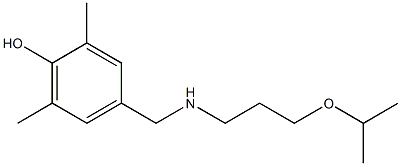 2,6-dimethyl-4-({[3-(propan-2-yloxy)propyl]amino}methyl)phenol Structure