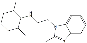 2,6-dimethyl-N-[2-(2-methyl-1H-1,3-benzodiazol-1-yl)ethyl]cyclohexan-1-amine 구조식 이미지