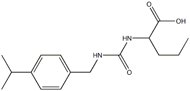 2-[({[4-(propan-2-yl)phenyl]methyl}carbamoyl)amino]pentanoic acid Structure