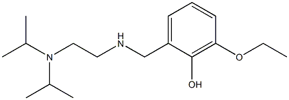 2-[({2-[bis(propan-2-yl)amino]ethyl}amino)methyl]-6-ethoxyphenol 구조식 이미지