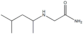 2-[(1,3-dimethylbutyl)amino]acetamide 구조식 이미지