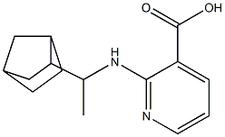 2-[(1-{bicyclo[2.2.1]heptan-2-yl}ethyl)amino]pyridine-3-carboxylic acid Structure