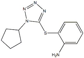 2-[(1-cyclopentyl-1H-1,2,3,4-tetrazol-5-yl)sulfanyl]aniline Structure