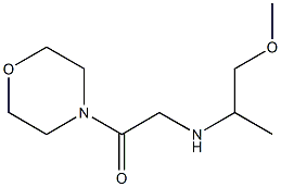2-[(1-methoxypropan-2-yl)amino]-1-(morpholin-4-yl)ethan-1-one 구조식 이미지