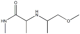 2-[(1-methoxypropan-2-yl)amino]-N-methylpropanamide 구조식 이미지