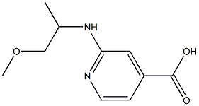 2-[(1-methoxypropan-2-yl)amino]pyridine-4-carboxylic acid Structure