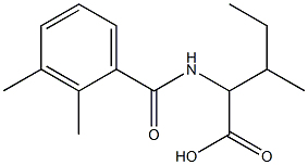 2-[(2,3-dimethylbenzoyl)amino]-3-methylpentanoic acid 구조식 이미지