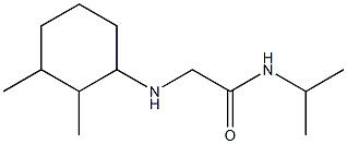 2-[(2,3-dimethylcyclohexyl)amino]-N-(propan-2-yl)acetamide Structure