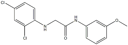 2-[(2,4-dichlorophenyl)amino]-N-(3-methoxyphenyl)acetamide 구조식 이미지