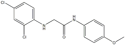 2-[(2,4-dichlorophenyl)amino]-N-(4-methoxyphenyl)acetamide 구조식 이미지