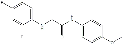 2-[(2,4-difluorophenyl)amino]-N-(4-methoxyphenyl)acetamide Structure