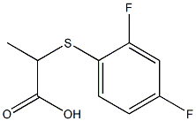 2-[(2,4-difluorophenyl)thio]propanoic acid Structure