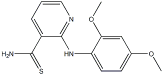 2-[(2,4-dimethoxyphenyl)amino]pyridine-3-carbothioamide 구조식 이미지