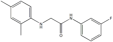 2-[(2,4-dimethylphenyl)amino]-N-(3-fluorophenyl)acetamide Structure