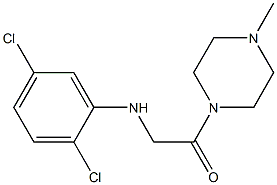 2-[(2,5-dichlorophenyl)amino]-1-(4-methylpiperazin-1-yl)ethan-1-one Structure