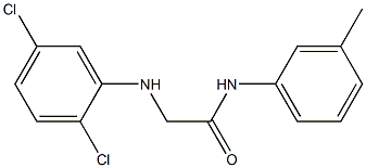 2-[(2,5-dichlorophenyl)amino]-N-(3-methylphenyl)acetamide Structure