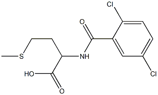 2-[(2,5-dichlorophenyl)formamido]-4-(methylsulfanyl)butanoic acid 구조식 이미지