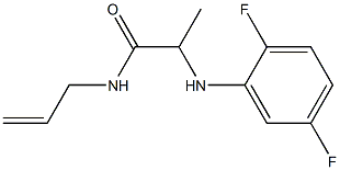 2-[(2,5-difluorophenyl)amino]-N-(prop-2-en-1-yl)propanamide Structure