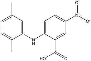 2-[(2,5-dimethylphenyl)amino]-5-nitrobenzoic acid 구조식 이미지