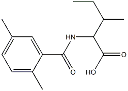 2-[(2,5-dimethylphenyl)formamido]-3-methylpentanoic acid Structure