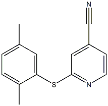 2-[(2,5-dimethylphenyl)sulfanyl]pyridine-4-carbonitrile Structure