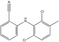 2-[(2,6-dichloro-3-methylphenyl)amino]benzonitrile 구조식 이미지