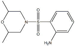 2-[(2,6-dimethylmorpholin-4-yl)sulfonyl]aniline Structure
