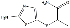 2-[(2-amino-1,3-thiazol-5-yl)sulfanyl]propanamide Structure