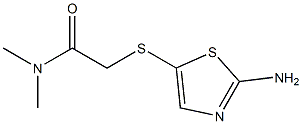 2-[(2-amino-1,3-thiazol-5-yl)thio]-N,N-dimethylacetamide 구조식 이미지