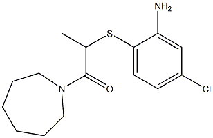 2-[(2-amino-4-chlorophenyl)sulfanyl]-1-(azepan-1-yl)propan-1-one 구조식 이미지