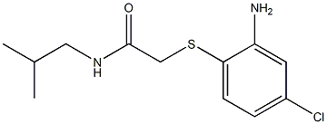 2-[(2-amino-4-chlorophenyl)sulfanyl]-N-(2-methylpropyl)acetamide Structure